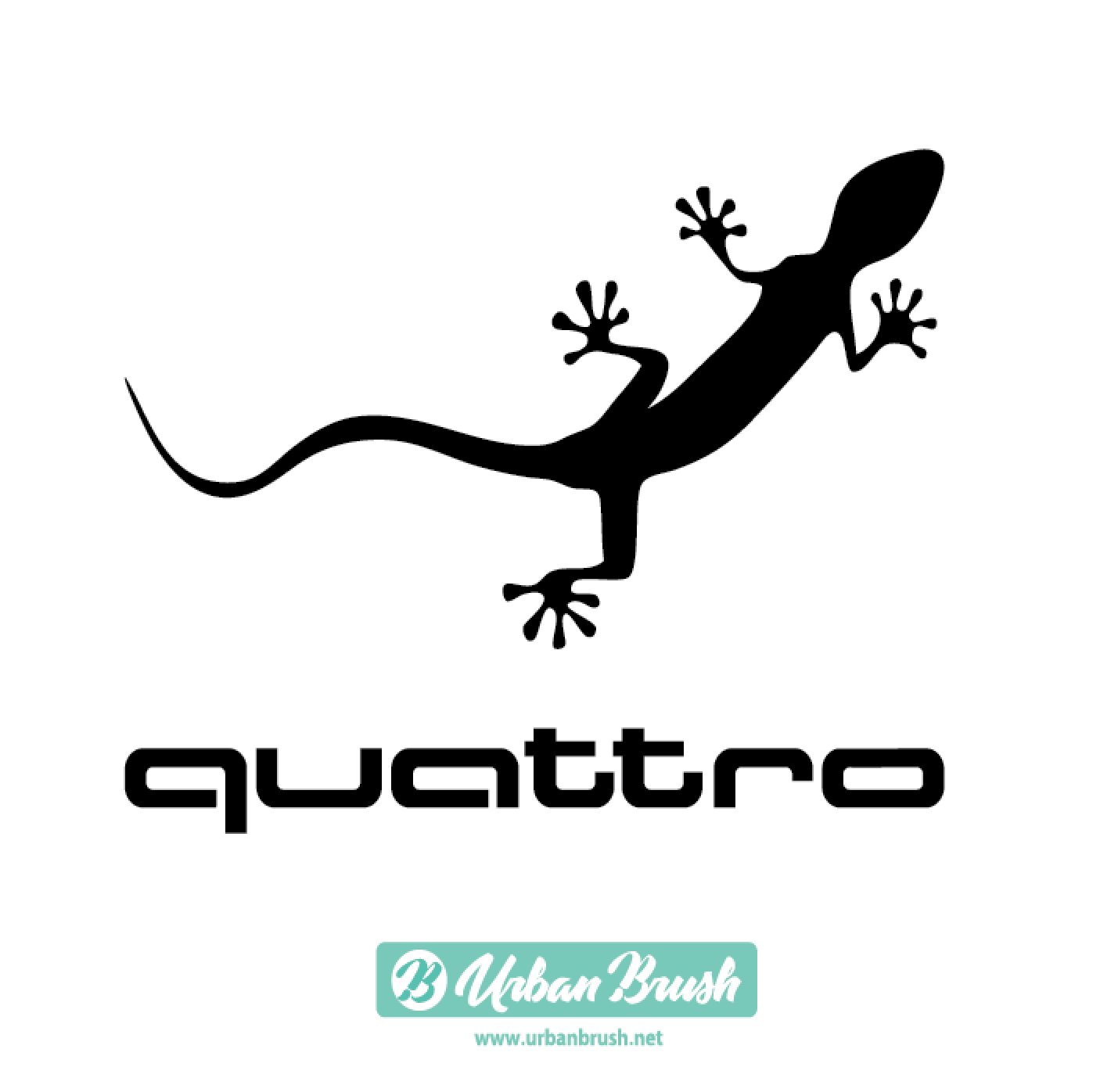 Логотип quattro lizard ai quattro logo - Urbanbrush