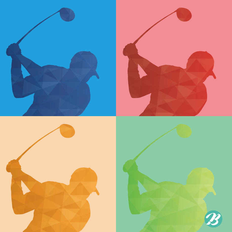 골프 실루엣 2 Ai 일러스트 - Golf Silhouette Illustration - Urbanbrush