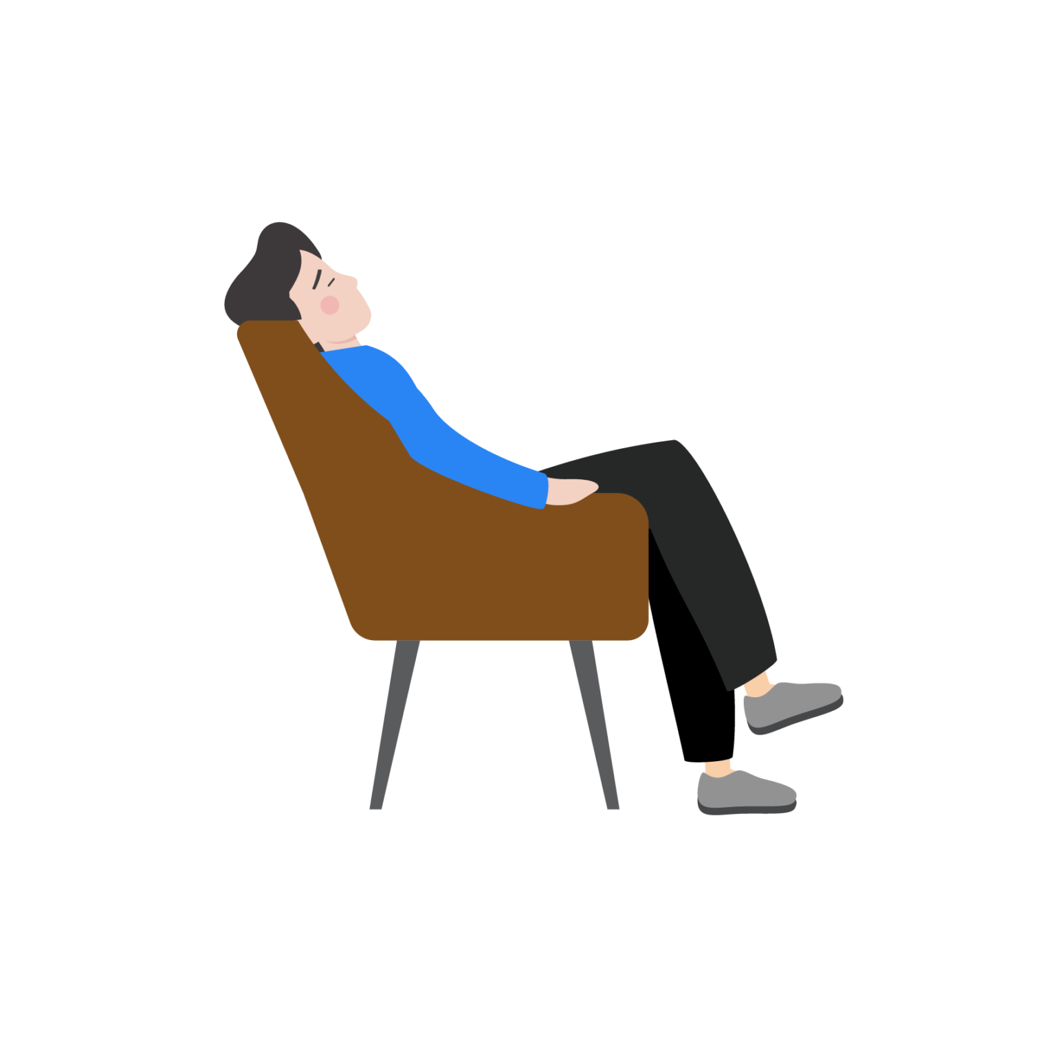 의자 소파 휴식 남성 삽화 일러스트 Ai Png 다운로드 Download Chair Sofa Rest Male Illustration 어반브러시 Story 8295