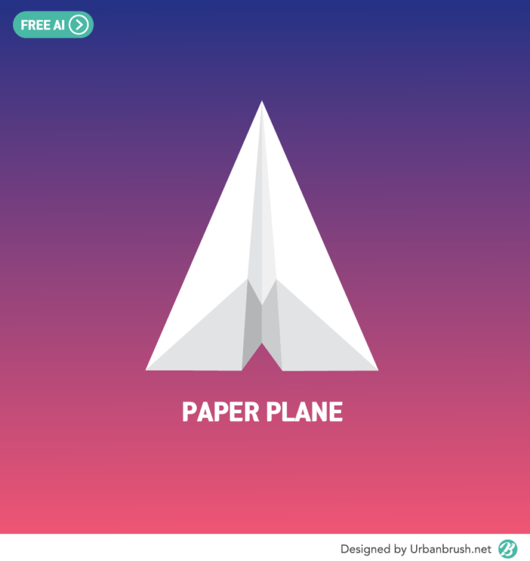 종이비행기 일러스트 Ai 무료다운로드 Free Paper Plane Vector Urbanbrush