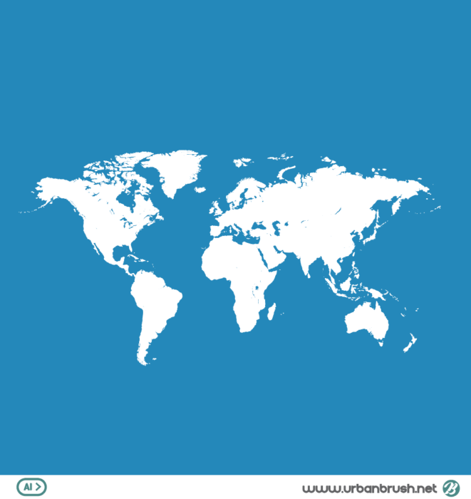 world map illustrator file download