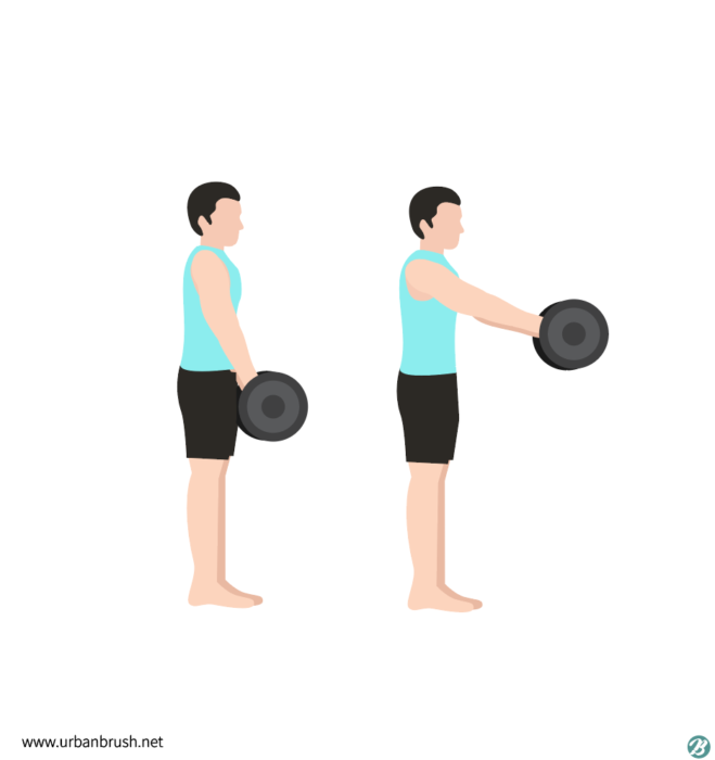 free dumbbel workout illustration download