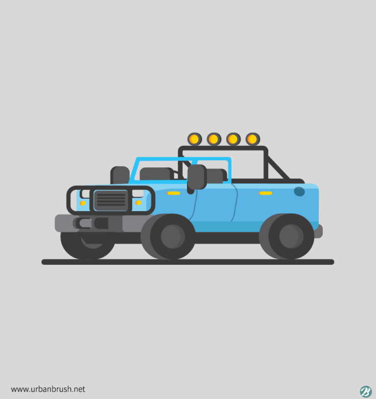 Ai Free Pick Up Truck Vector