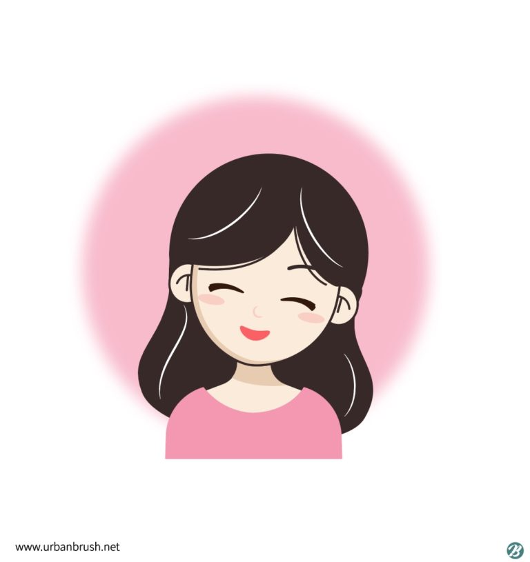 엄마 미소 일러스트 ai 다운로드 download mother smile vector - 어반브러시