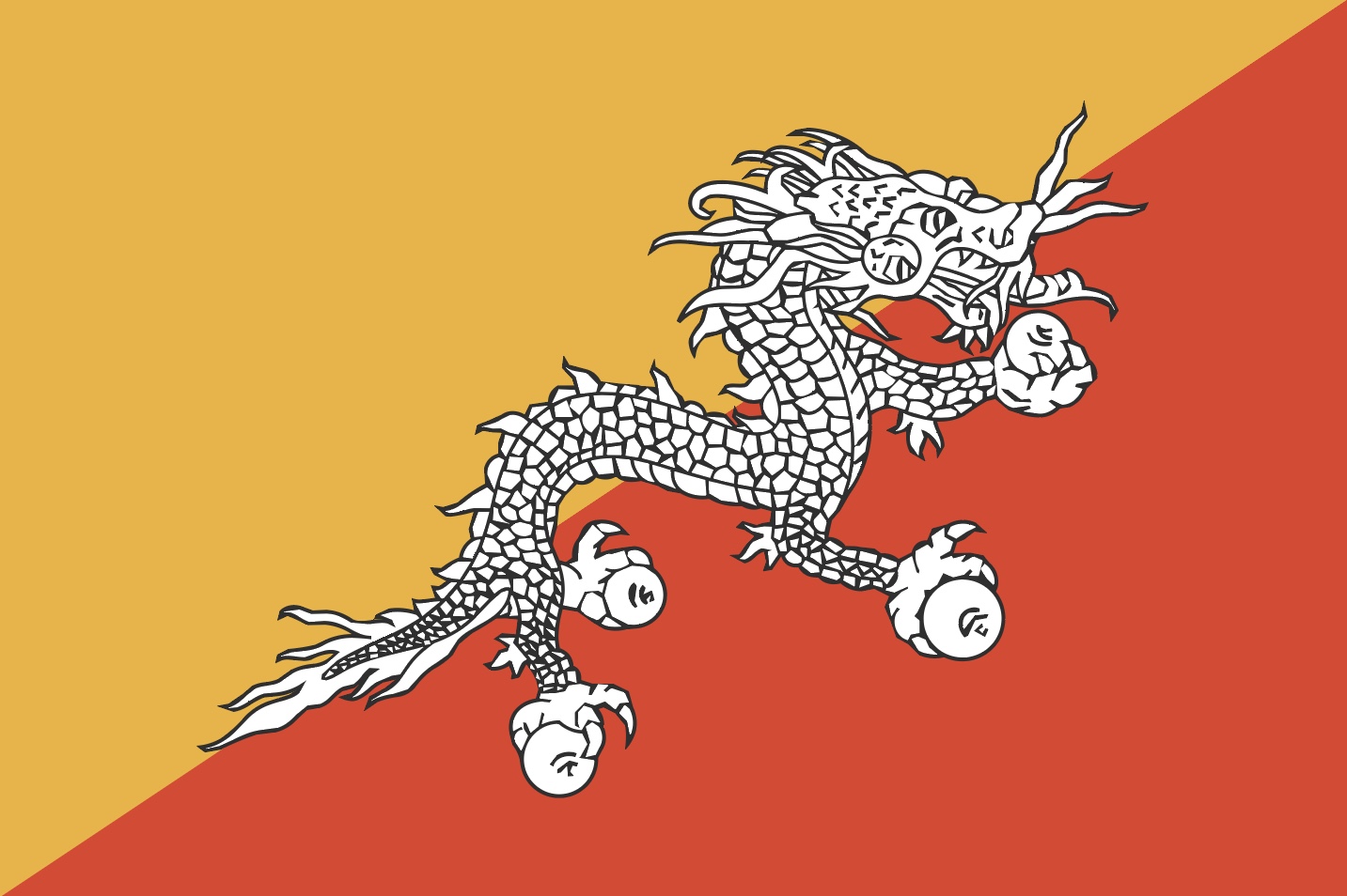 부탄 국기 ai 파일 다운로드 - Urbanbrush