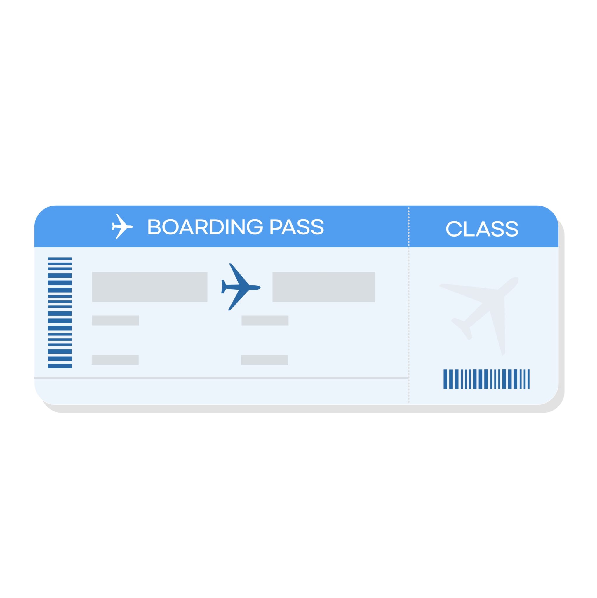 飛行機表チケットイラストaiダウンロード Download Airplane Ticket Vector Urbanbrush