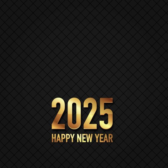 2025 금색 레터링